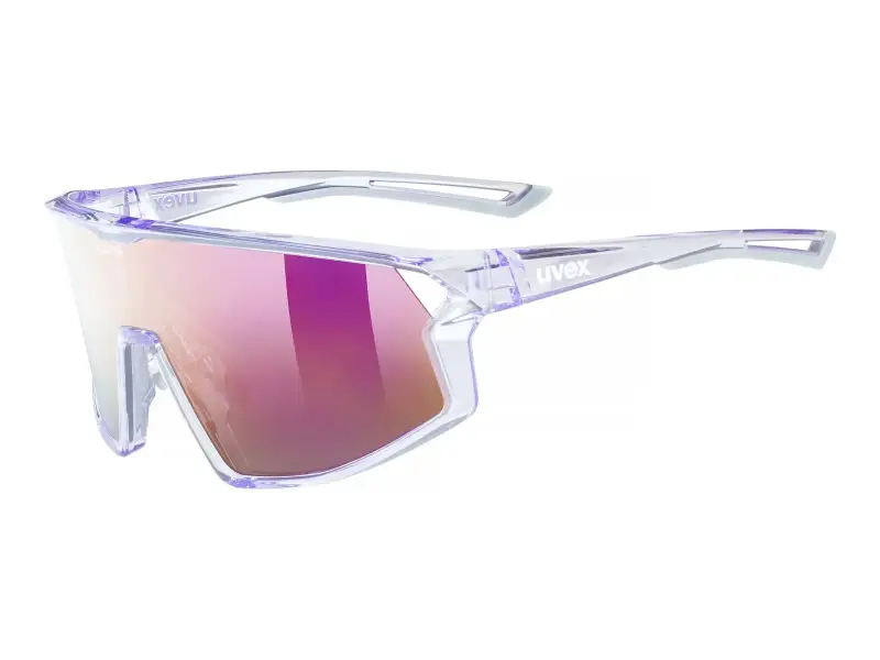uvex "skyryse" Sonnenbrille - Mirror Lavender Lens / Clear