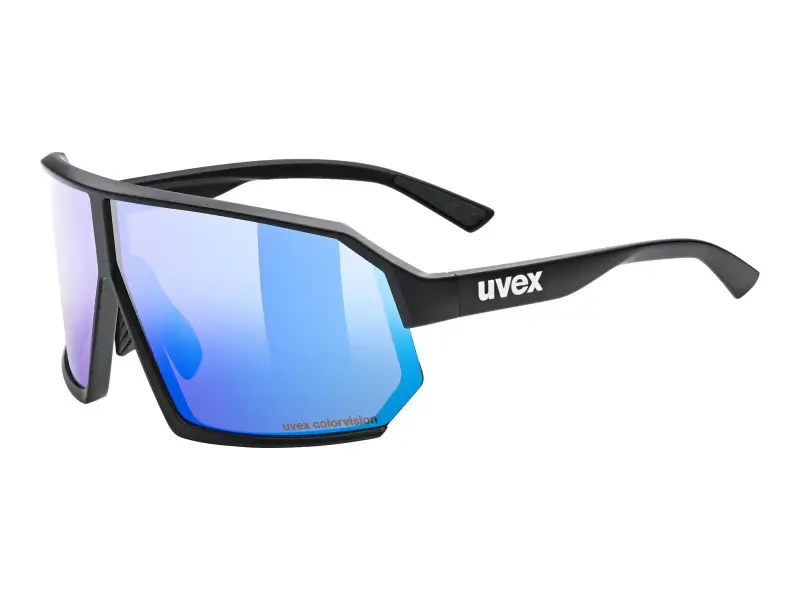 uvex "sportstyle 237 CV" Sonnenbrille - Buzzy Blue Lens / Black Matt