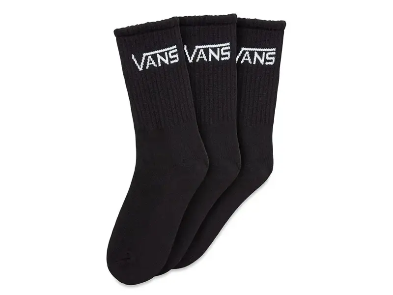 Vans "By Classic Crew Boys" Kids Socks (3 Pair) - Black/White