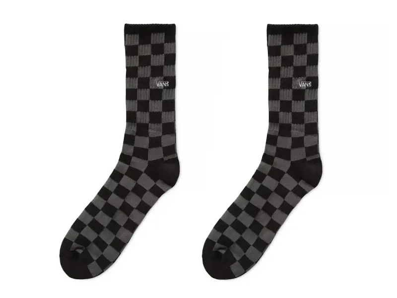 Vans "Checkerboard II Crew" Socks - Black/Charcoal