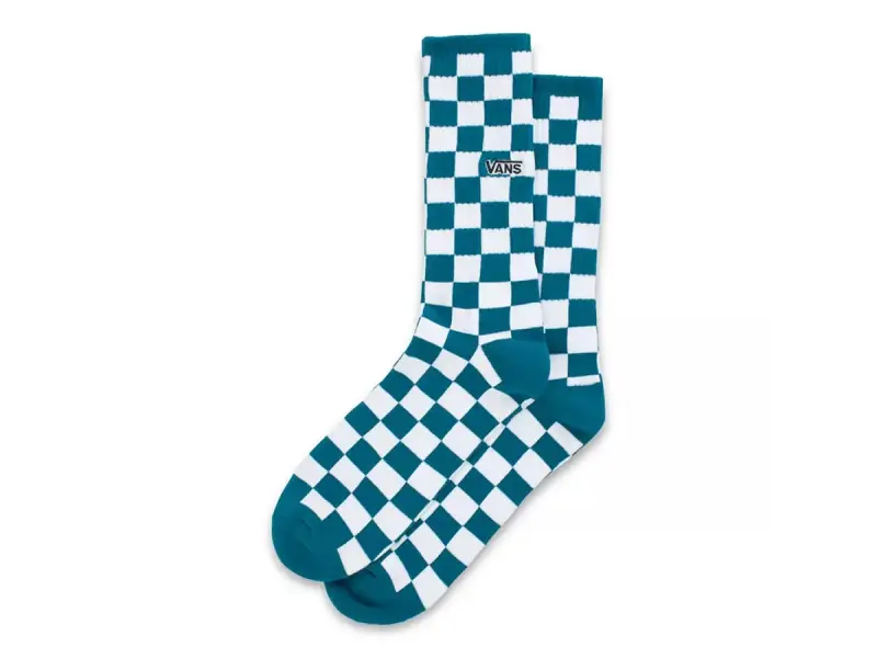 Vans "Checkerboard II Crew" Socken - Blue Coral