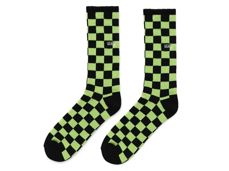 Vans "Checkerboard II Crew" Socken - Sharp Green-Black