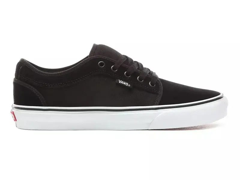 Vans "Chukka Low" Shoes - (Suede) Black/True White