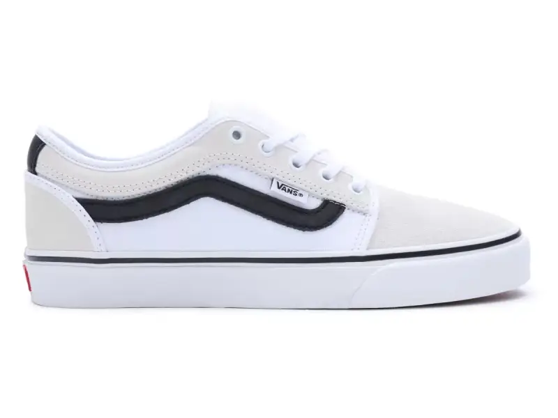 Vans "Chukka Low Sidestripe" Shoes - White/Black/Gum