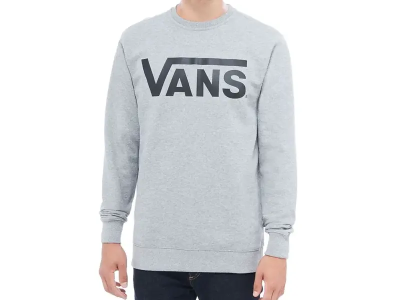 Vans "Classic Crew" Pullover - Concrete Heather/Black