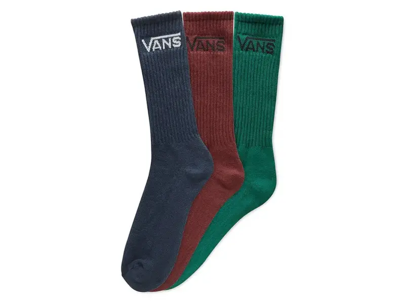 Vans "Classic Crew" Socken (3 Paar) - Green/Blue/Red