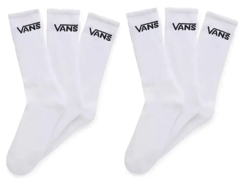 Vans  "Classic Crew" Socken (6 Paar) - White/Black