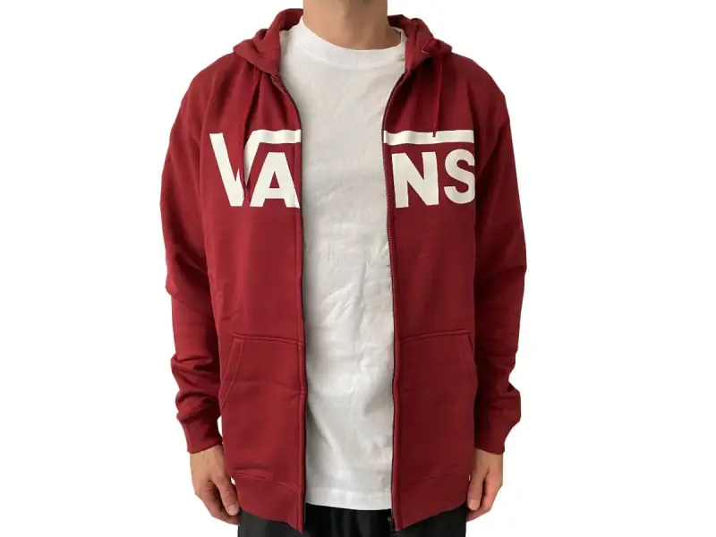 Vans "Classic" Hooded Zipper - Pomegranate