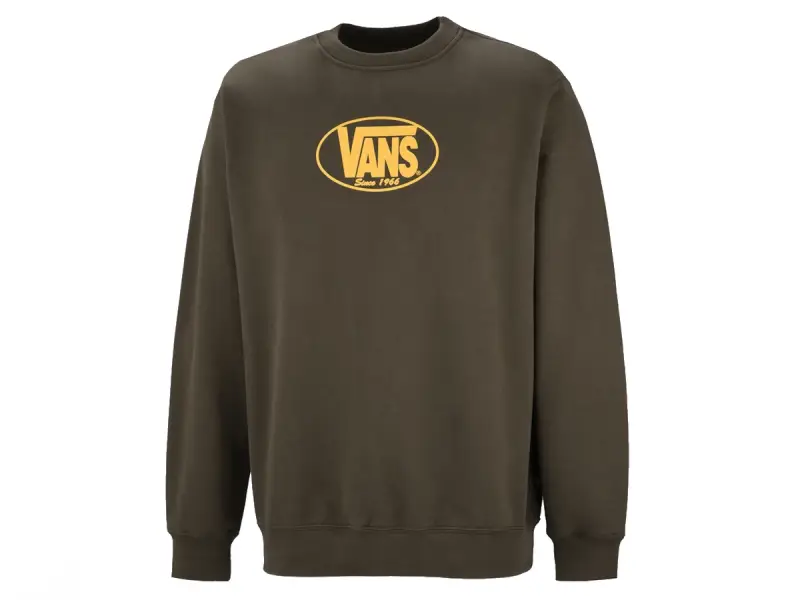 Vans "Classic Oval Crew" Pullover - Coal Brown