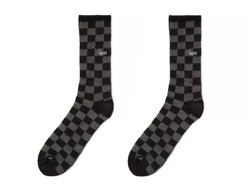Vans "Classic Print 3/4 Crew" Socks - Black/Checkerboard