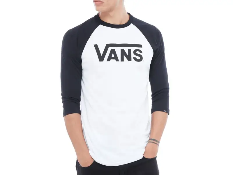 Vans "Classic Raglan" 3/4 Longsleeve - White/Black