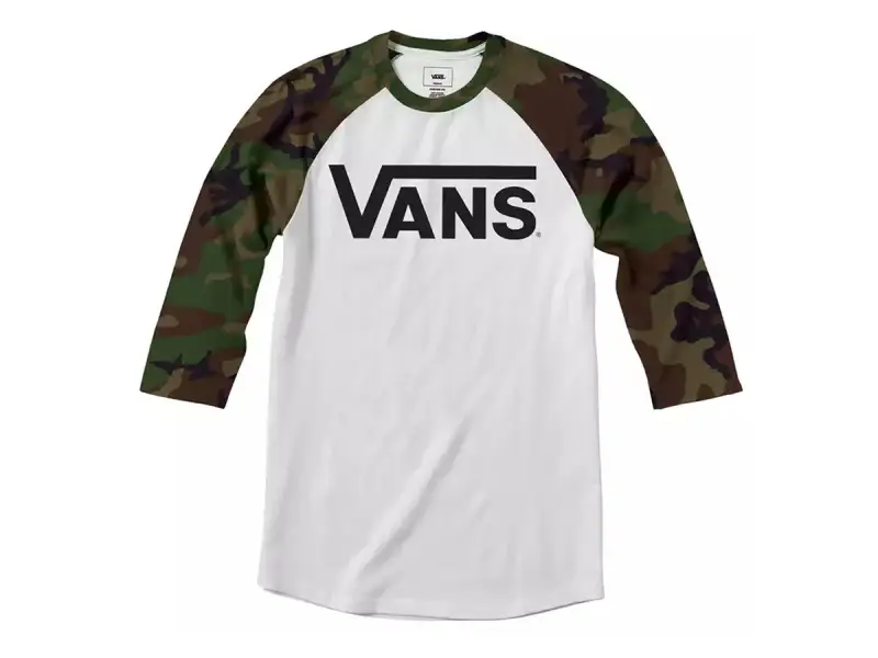 Vans "Classic Raglan" 3/4 Longsleeve - White/Camo