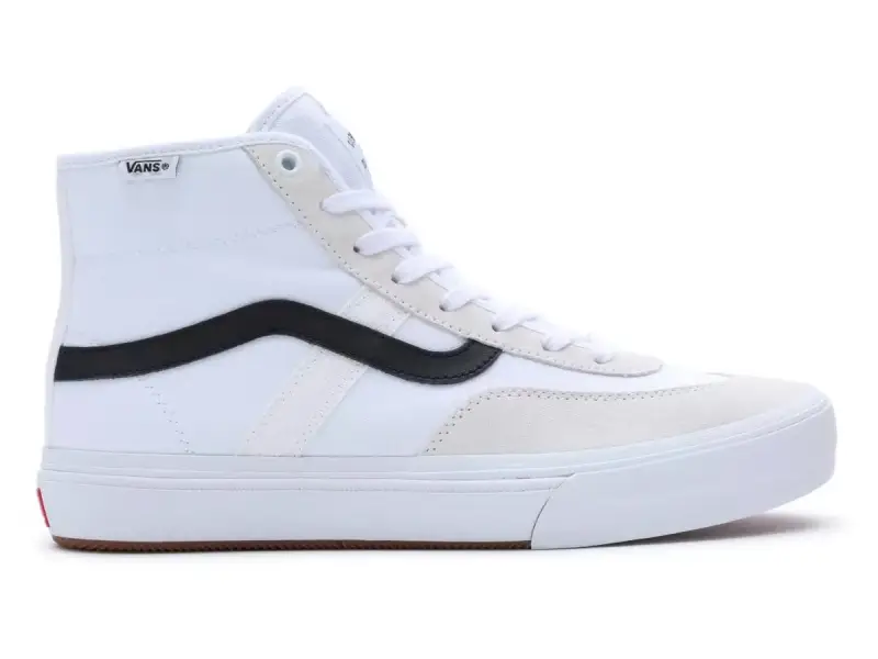 Vans "Crockett High" Shoes - White/Black/Gum
