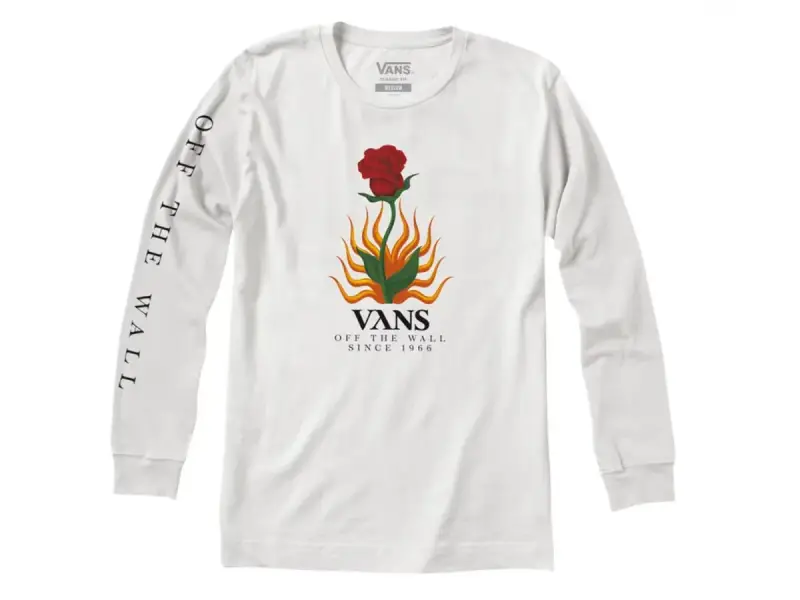 Vans "Flores LS" Longsleeve - White