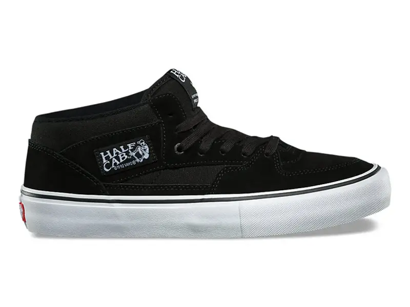 Vans "Half Cab Pro" Shoes - Black/Black/White