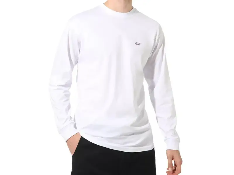Vans "Left Chest Hit" Longsleeve - White/Heliotrope