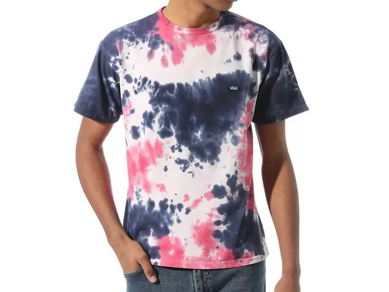Vans "Off The Wall Classic Burst" T-Shirt - Vans Cool Pink Tie Dye