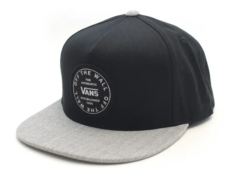 Vans "Old Skool Circle Snapback" Cap - Black/Heather Grey
