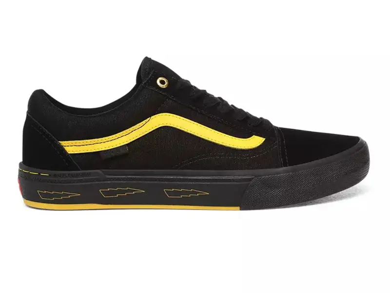 Vans "Old Skool Pro BMX" Shoes - (Larry Edgar) Black/Yellow