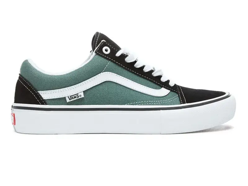 Vans "Old Skool Pro" Schuhe - Black/Duck Green
