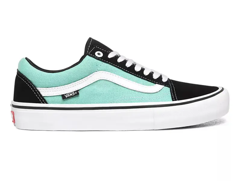 Vans "Old Skool Pro" Schuhe - Black/Jade