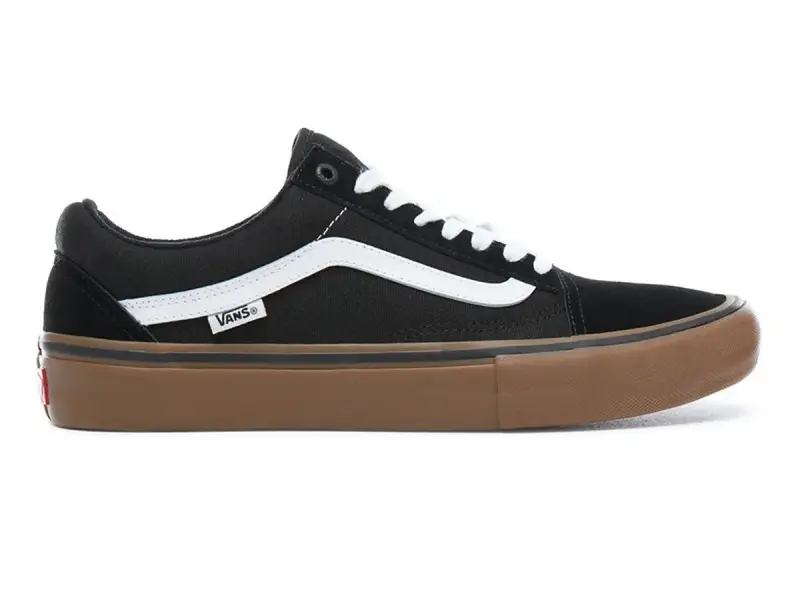 Vans "Old Skool Pro" Schuhe - Black/White/Medium Gum