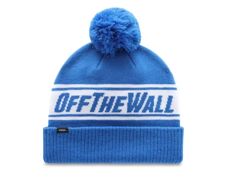 Vans "Pom" Beanie Mütze - Nautical Blue/White