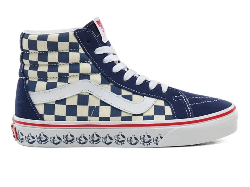 Vans "Sk8-Hi Reissue" Shoes - (Vans BMX) True Navy/White