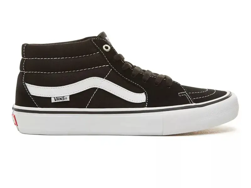 Vans "Sk8-Mid Pro" Shoes - Black/White