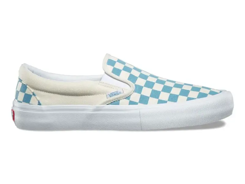 Vans "Slip-On Pro" Schuhe - Checkerboard Adriatic Blue/White