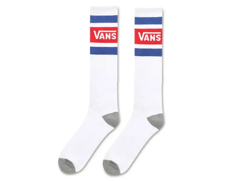 Vans "Stripe Knee Hi" Socken - Racing Red-White