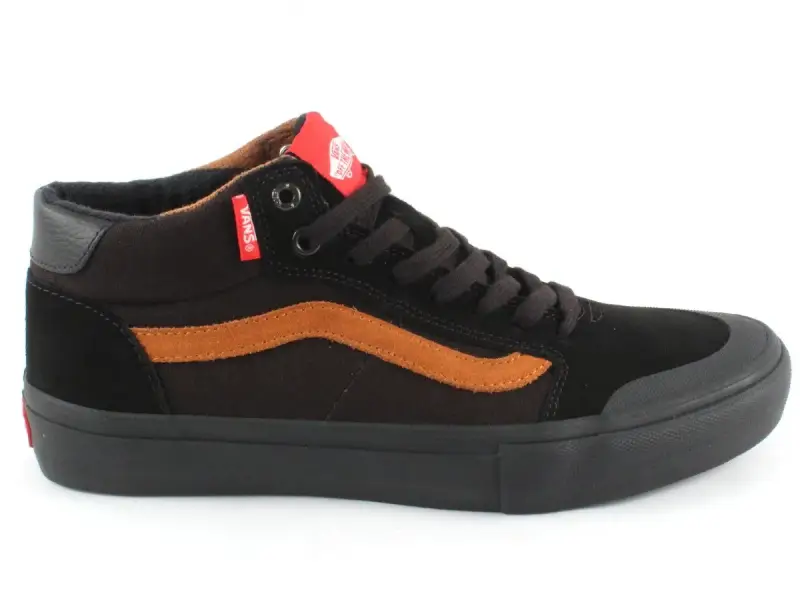 Vans "Style 112 Mid Pro" Shoes - Black/Glazed Ginger (Dakota Roche)