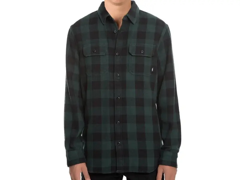Vans "Wisner Flannel" Hemd - Scarab Green