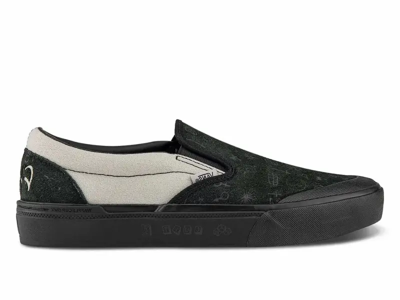 Vans X Cult "BMX Slip-On" Shoes - (Cult) Black/Grey