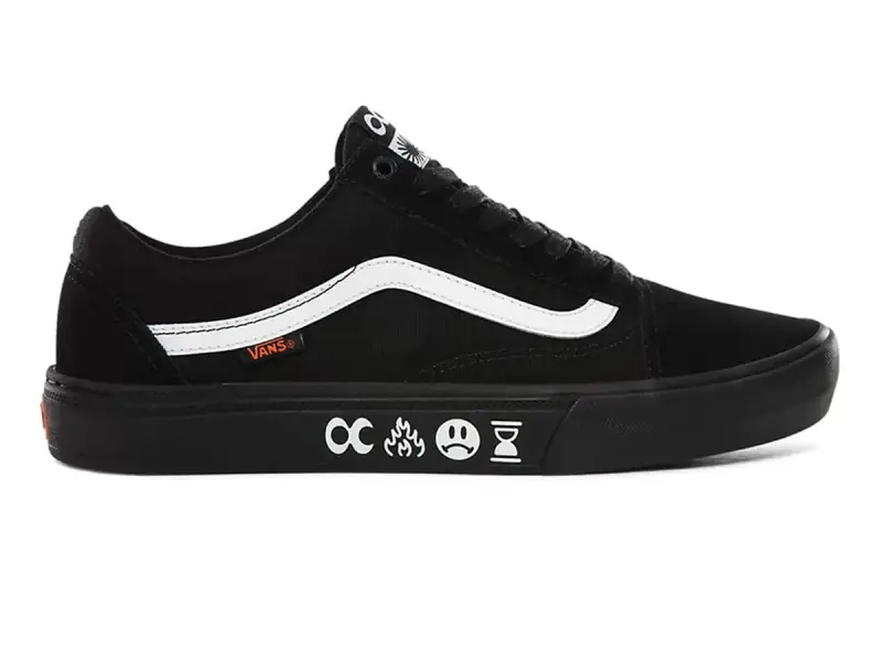 Vans X Cult "Old Skool Pro BMX" Shoes - (Cult) Black/Black