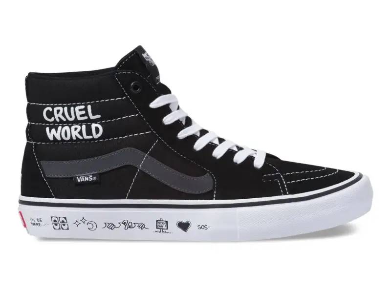 Vans X Cult "Sk8-Hi Pro" Schuhe - (CULT) Black/White