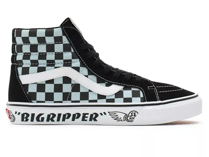 Vans X SE Bikes "Sk8-Hi Reissue" Schuhe - (SE Bikes) Big Ripper/Black/Plume/Reflective Check