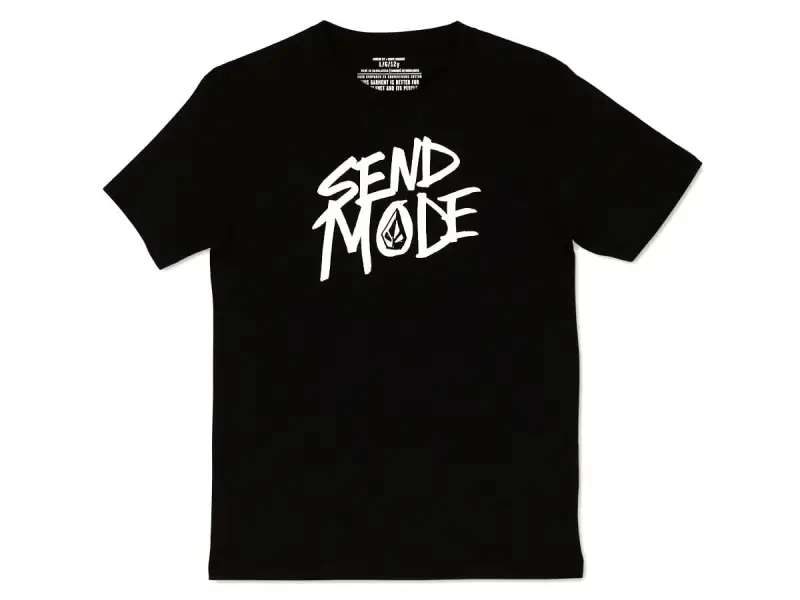 Volcom "Send Mode" T-Shirt - Black (Kids)