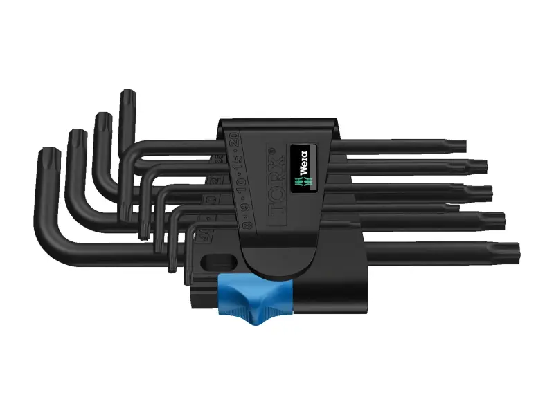 Wera "967/9 TX HF" Torx L-Key Set - T8 to T40