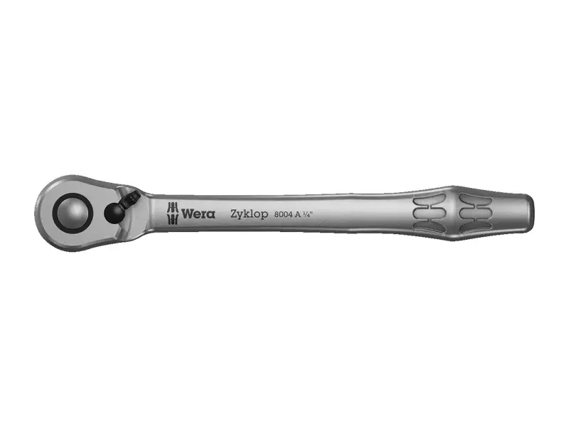 Wera "Zyklop Metal 8004 A" Ratchet - 1/4 Inch