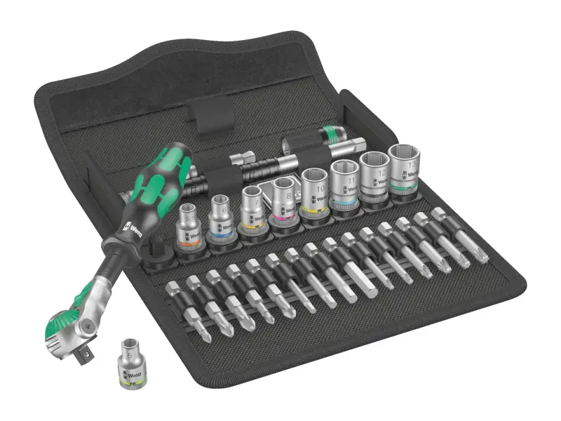 Wera "Zyklop Speed 8100 SA 6" Ratchet Set - 1/4 Inch