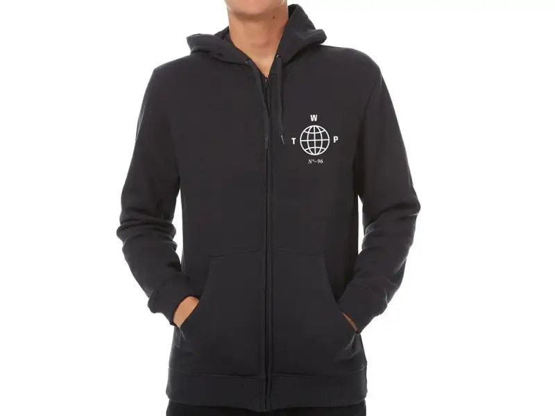 wethepeople "Globe" Hooded Zipper - Black
