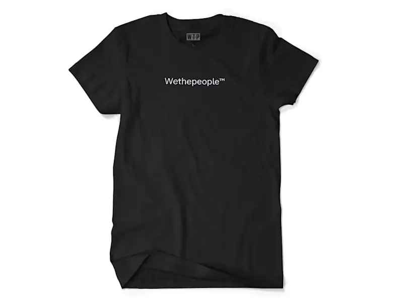 wethepeople "WTP" T-Shirt - Black/White