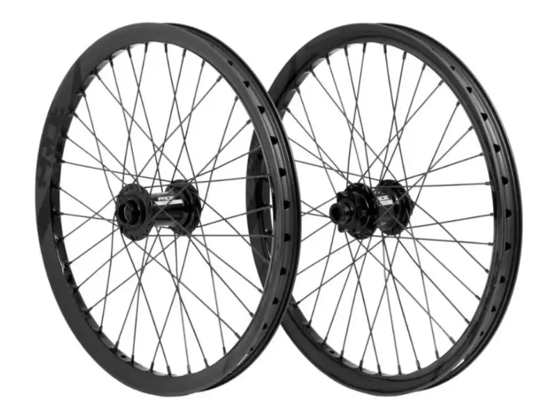 Pride Racing "Wave / Fusion" BMX Race Complete Wheels - Carbon, Disc, 20mm/15mm Axle