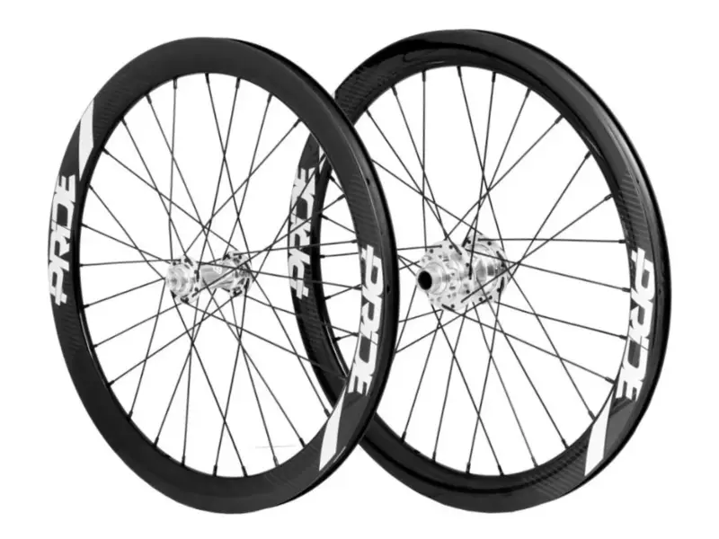 Pride Racing "Gravity Gloss - Control V2" BMX Race Complete Wheels - 20 Inch / 451, Polish, Disc, 1…