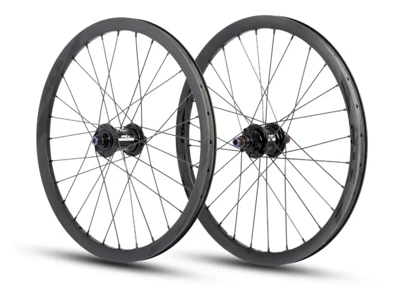 Pride Racing "Wave CFR" BMX Race Complete Wheels - Matt Black, 20" 451, Disc, 10mm Axle