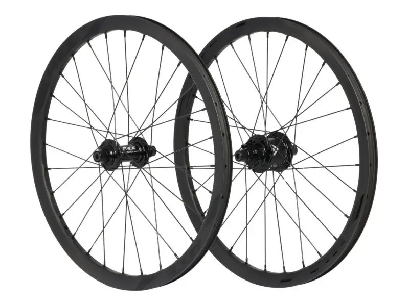 Pride Racing "Wave / Matrix" BMX Race Complete Wheels - 20 Inch / 451, Carbon, Disc, 10mm Axle