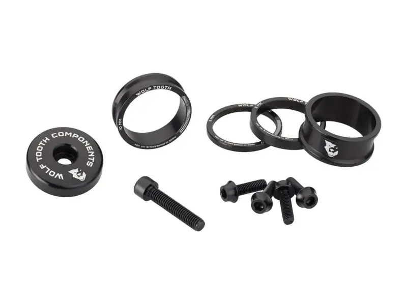 Wolf Tooth "Bling Kit" MTB Headset Spacerset mit Ahead-Kappe