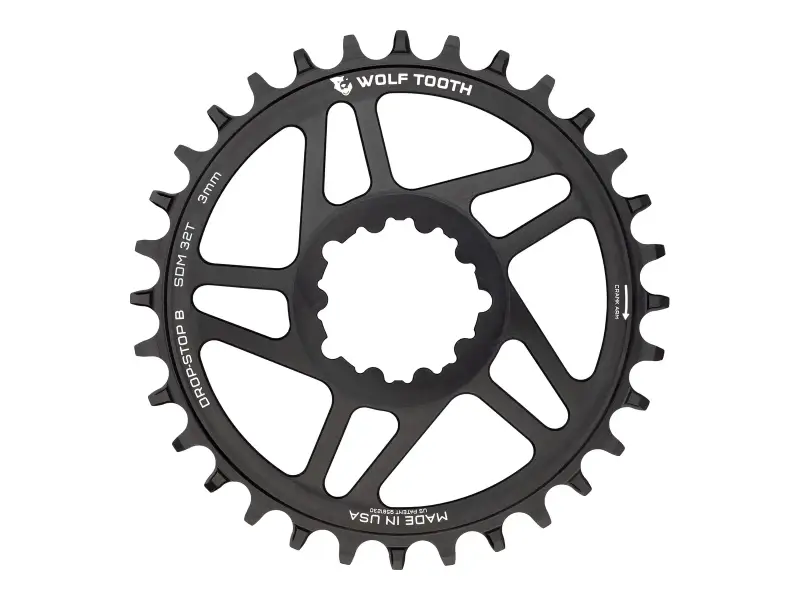 Wolf Tooth "Drop-Stop" MTB Chainring - SRAM 3-Bolt Direct Mount