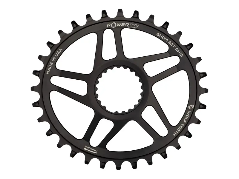 Wolf Tooth "PowerTrac Elliptical" MTB Chainring - Shimano Direct Mount